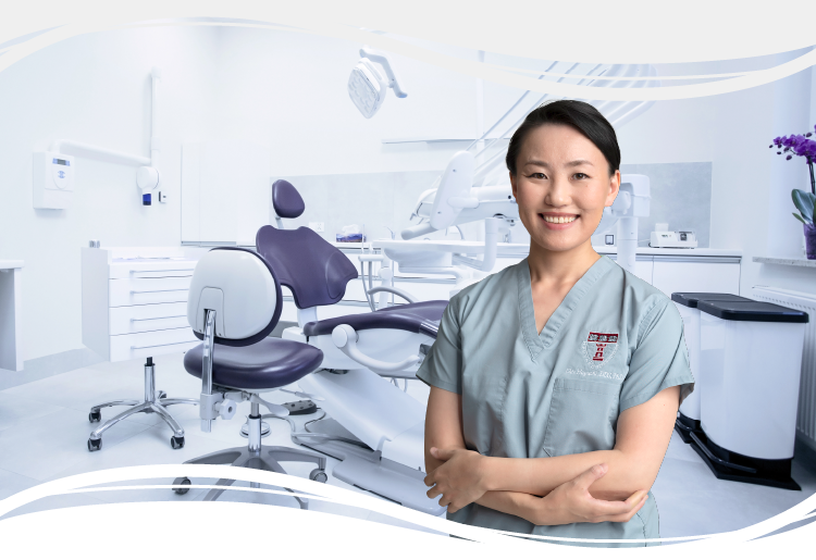 Dental treatment room with Dr. Chie Hayashi